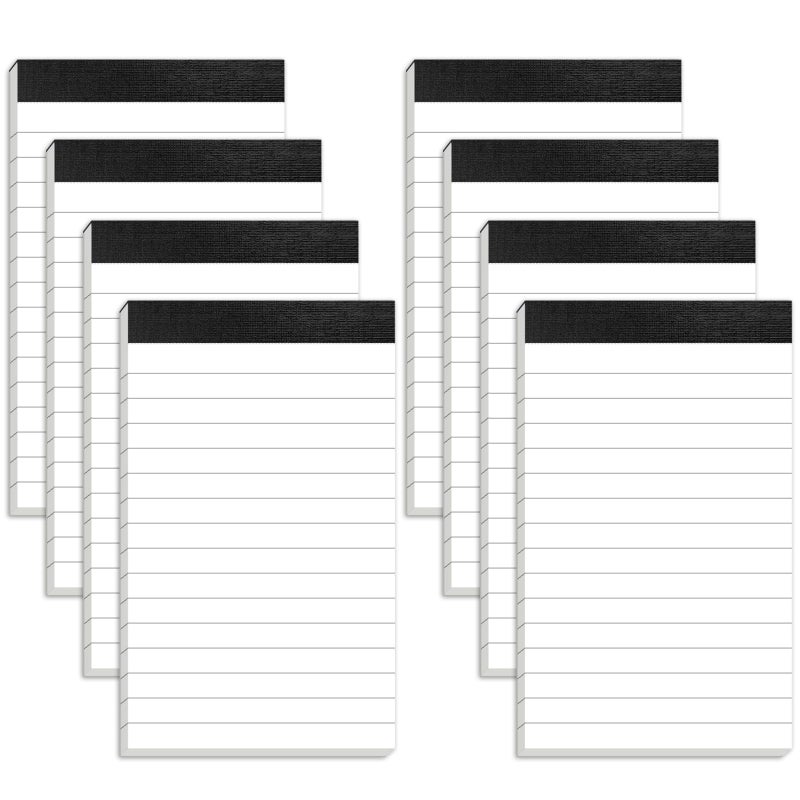 Aidunmis Small Note Pads 3x5 Notepads Mini Pocket Notebook 3x5 Memo Pads Small Notepads Memo Pads 3 x 5"" Lined Note Pads of Paper with 30 Sheets Each Pad Mini Pocket Notebook Writing Pads 3x5 White Paper Pads - Image 1